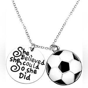 Soccer Necklace for Girls Women Teen 10-12 Jewelry Gift Ideas Soccer Player